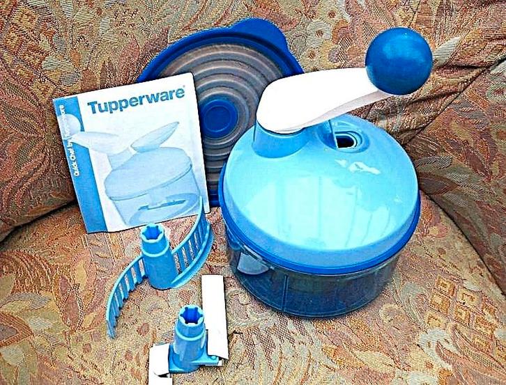 tupperware: de quick-chef: hakken, mengen, emulgeren, Huis en Inrichting, Keuken | Tupperware, Nieuw, Overige typen, Blauw, Ophalen of Verzenden
