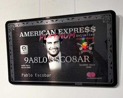 Pablo Escobar Amex, Antiek en Kunst, Kunst | Schilderijen | Modern, Ophalen of Verzenden