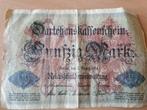Billet 50 Mark  1914, Enlèvement ou Envoi, Allemagne