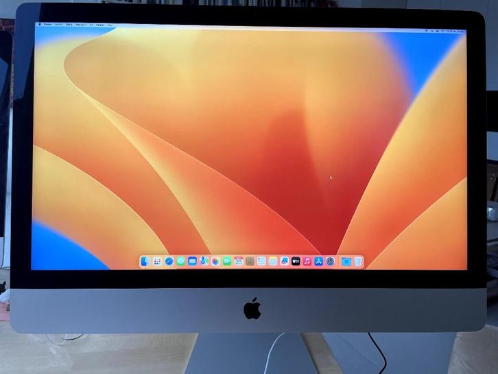iMac 27, Retina 5K, 2017, Ventura, Computers en Software, Apple Desktops, Gebruikt, iMac, SSD, 3 tot 4 Ghz, 16 GB, Ophalen