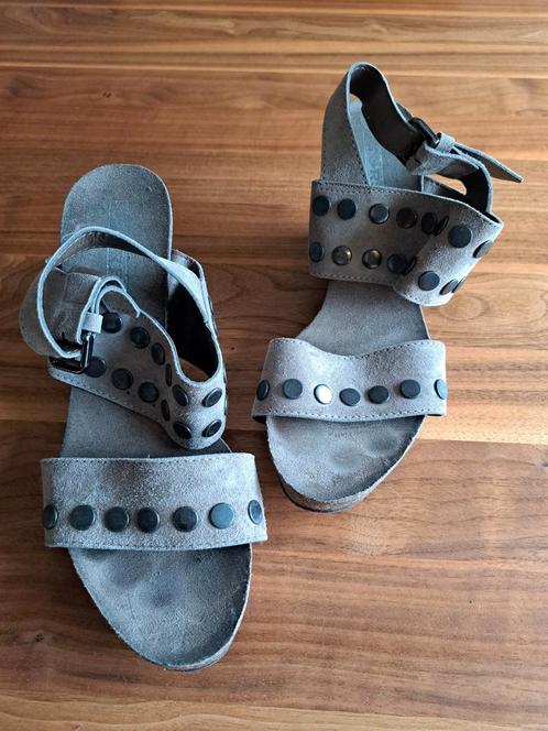 SandalenTorfs maat 40, Kleding | Dames, Schoenen, Zo goed als nieuw, Schoenen met hoge hakken, Beige, Ophalen of Verzenden