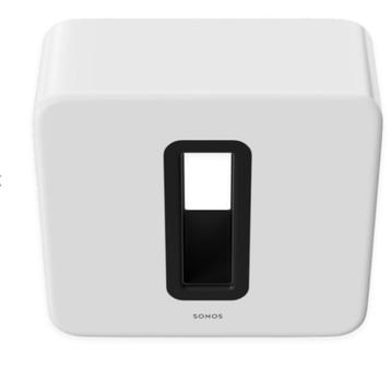 Sonos Sub White pour le contrôle de l'application S2 en bon 