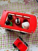 Bus: van en 3 auto’s met hond en popjes, Enlèvement ou Envoi, Utilisé