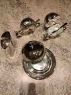 verzilverde botervlootjes, peper & zout, Antiek en Kunst, Ophalen