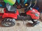 Traptractor met aanhangwagen, Ophalen, Gebruikt