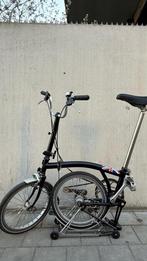 Brompton M3R zwart bagagerek met  3 versnellingen werkt perf, Fietsen en Brommers, Ophalen, Brompton, 14 tot 16 inch, Versnellingen