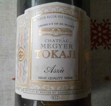 Tokaji Chateau Megyer 1988 (500 ml) - Tokay Tokaj Hongrie, Enlèvement, Utilisé