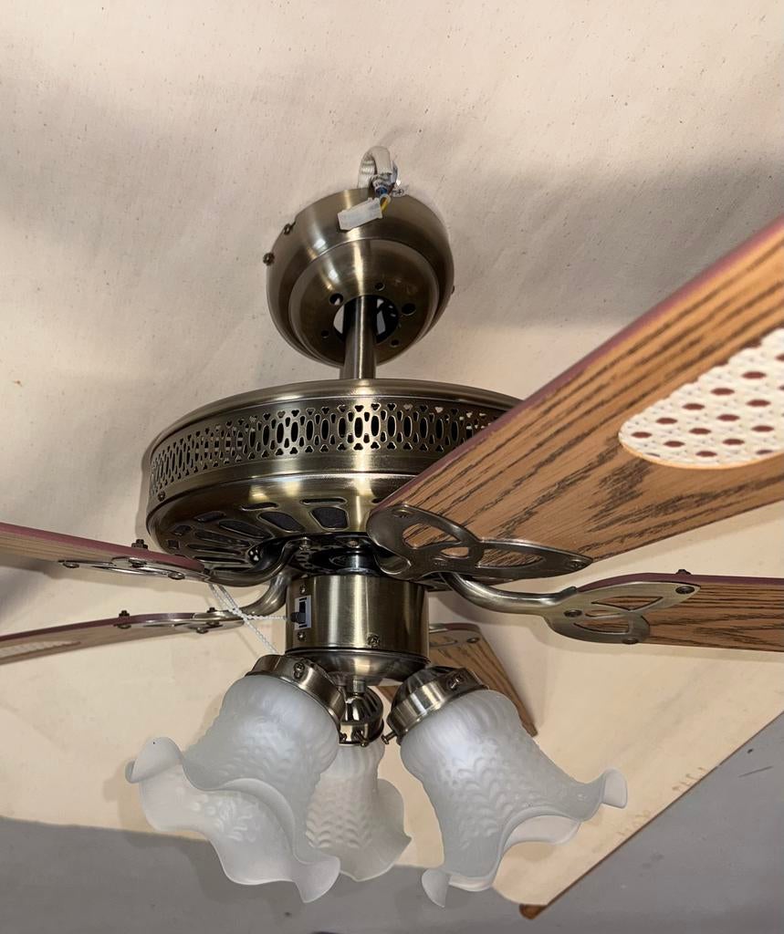 Moderne en stijlvolle plafondventilator met vijf bladen, Electroménager, Ventilateurs, Comme neuf, Ventilateur de plafond, Enlèvement