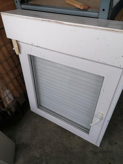 Fenêtre PVC double vitrage avec volet, Bricolage & Construction, Châssis & Portes coulissantes, Utilisé, Châssis de fenêtre, Synthétique