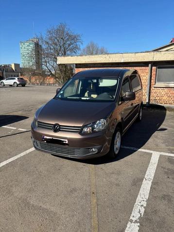 Vw Caddy Maxi, Autos, Cuir, Euro 5, Beige, 2 places