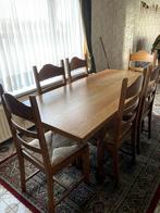 Licht eiken tafel, Huis en Inrichting, Tafels | Eettafels, Ophalen, Zo goed als nieuw, Rechthoekig, Eikenhout