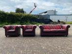 Springvale Chesterfield 3+1+1 zetels rood GRATIS GELEVERD, Huis en Inrichting, Ophalen of Verzenden, Leer