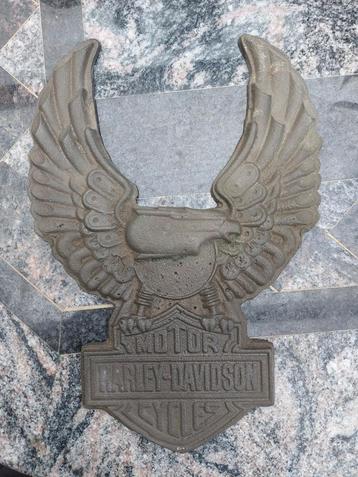 Logo Gietijzer Embleem Harley-Davidson H 35,5 CM + BR 25 CM, Enlèvement