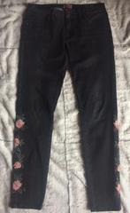 Donkergrijze skinny jeans met bloemenpatroon van Only, Only, Verzenden, Zo goed als nieuw, Grijs