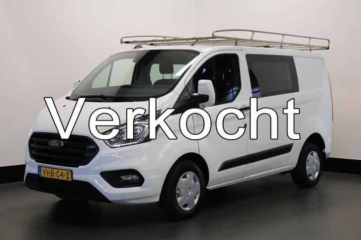 Ford Transit Custom 2.0 TDCI Dubbele Cabine EURO 6 - Airco -, Auto's, Bestelwagens en Lichte vracht, Bedrijf, ABS, Airconditioning