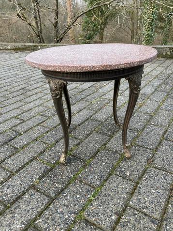 Antieke bijzettafel met marmer, Antiek en Kunst, Ophalen