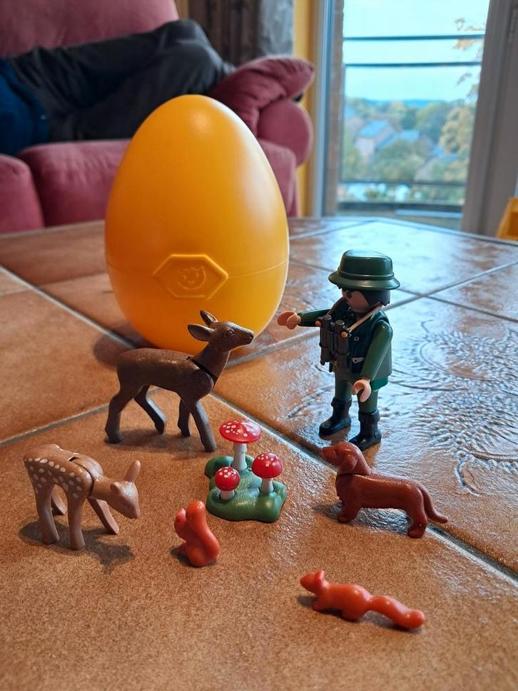 Playmobil 4938 Surprise Egg Boswachter en dieren, Kinderen en Baby's, Speelgoed | Playmobil, Zo goed als nieuw, Complete set, Ophalen of Verzenden