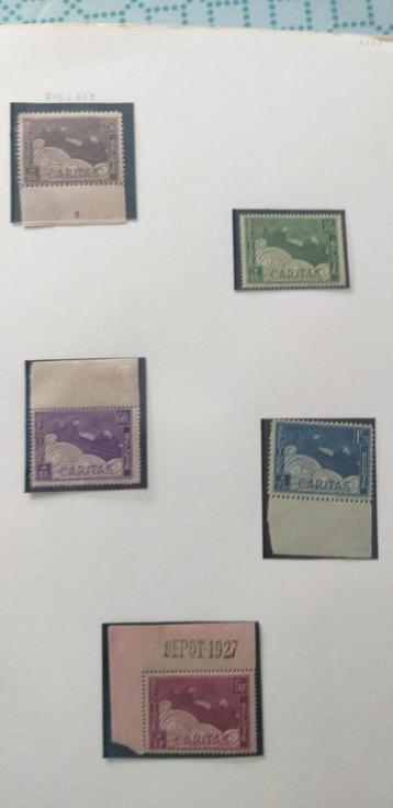 Timbre belge série Barquette 249 à 253, Enlèvement ou Envoi