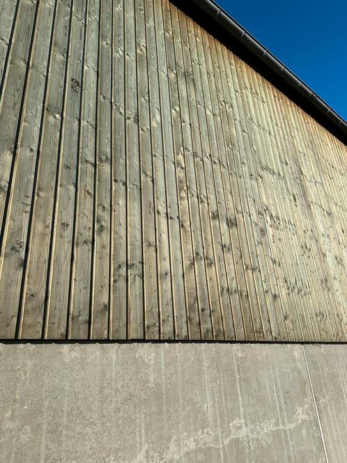 Tand en groef planken gebruikt, Doe-het-zelf en Bouw, Hout en Planken, Grenen, Geïmpregneerd, Ophalen