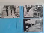 3 foto's huwelijk koning Albert en koningin Paola, Ophalen of Verzenden, Zo goed als nieuw, Kaart, Foto of Prent