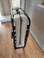Opklapbed - Vouwbed, Ophalen, Eenpersoons, Zwart, 190 cm of minder