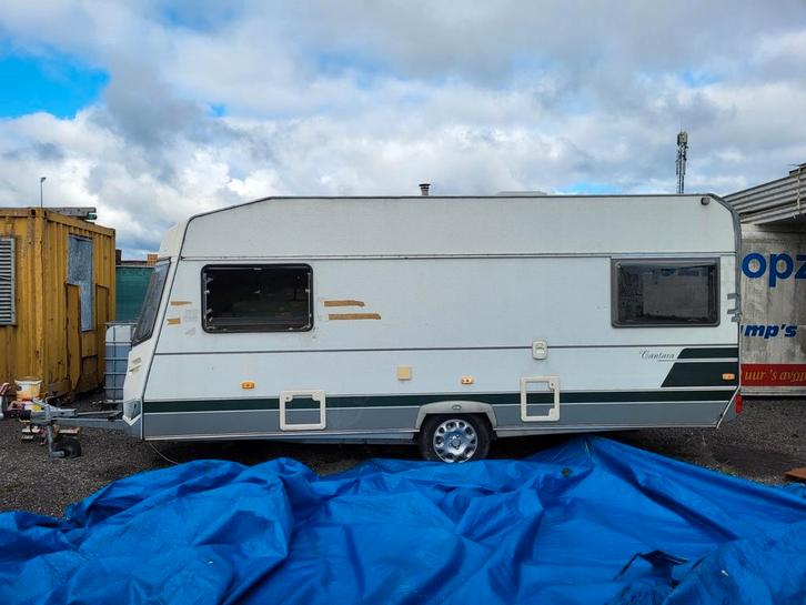 Sloop caravan zie foto's  Geen kenteken, Caravanes & Camping, Caravanes, Particulier, jusqu'à 4, Chateau, 5 à 6 mètres, Douche