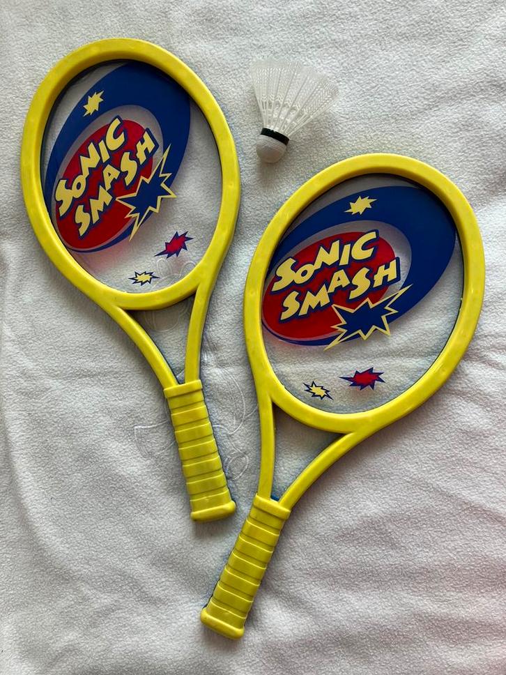 Jeu de balle Badminton Tennis Sonic Smash avec plume, Enfants & Bébés, Jouets | Extérieur | Jeu d'action, Comme neuf, Enlèvement ou Envoi