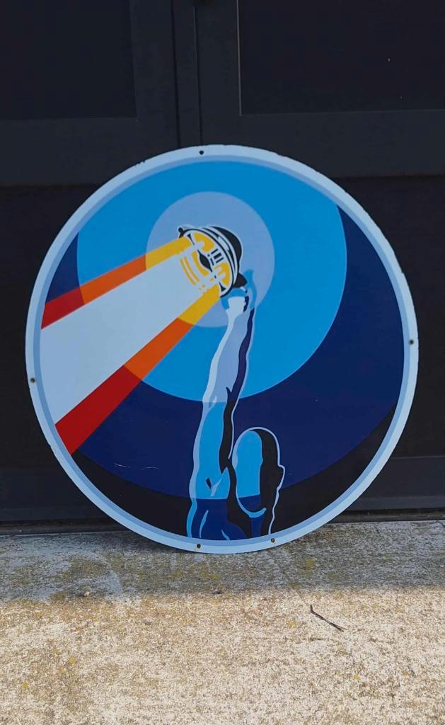 Top XXL groot emaille reclamebord Marchal Peugeot., Verzamelen, Merken en Reclamevoorwerpen, Zo goed als nieuw, Reclamebord, Ophalen of Verzenden