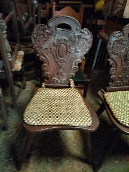 Brutalistische Vintage stoelen mid vorige eeuw. Geen koerier, Antiquités & Art, Antiquités | Meubles | Chaises & Canapés, Enlèvement