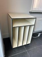 Vinyl kast op wieltjes, Huis en Inrichting, Kasten | Overige, Ophalen, Gebruikt
