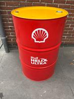 Fut shell huile moteur vide 208l texaco valvoline total, Verzamelen, Merken en Reclamevoorwerpen, Ophalen, Gebruikt, Verpakking