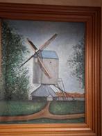 Unieke set van 3 antieke olieverfschilderijen, Antiek en Kunst, Ophalen of Verzenden