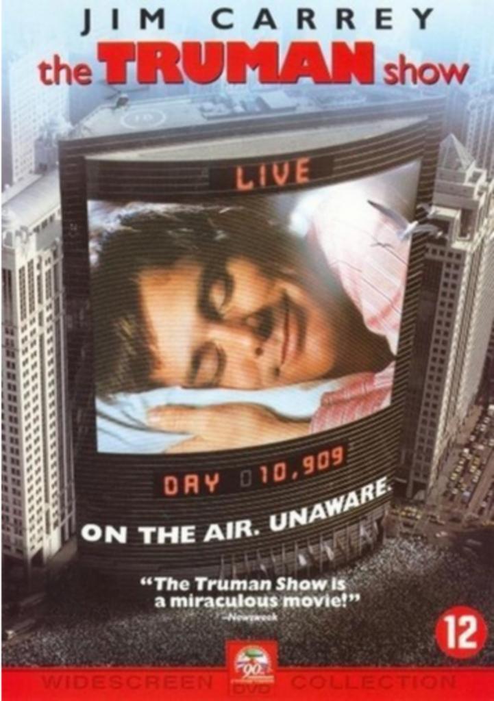 The Truman Show (1998) Dvd Jim Carrey, Cd's en Dvd's, Dvd's | Komedie, Gebruikt, Vanaf 12 jaar, Ophalen of Verzenden
