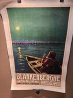 Originele kust affiche Blankenberge ca 1920, Collections, Posters & Affiches, Comme neuf, Enlèvement ou Envoi