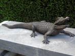 statue crocodile ou alligator en bronze , jet d eau ..., Jardin & Terrasse, Pièces d'eau & Fontaines, Fontaine, Autres matériaux
