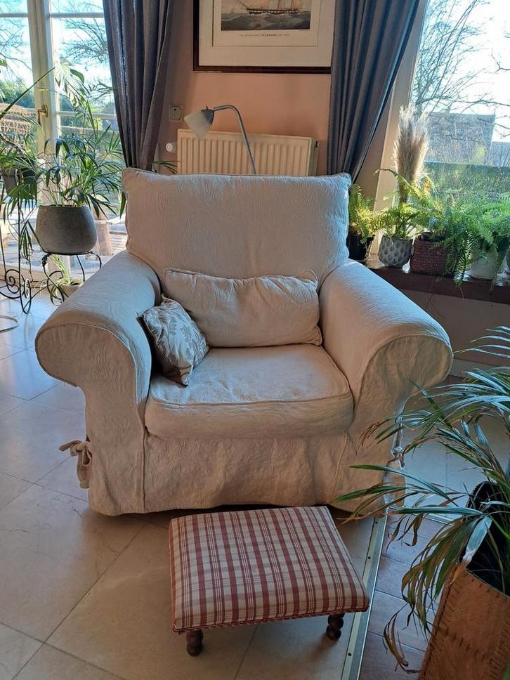 2 eenzit zetels, Maison & Meubles, Fauteuils, Comme neuf, Tissus, Enlèvement