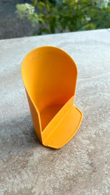 Vintage Tupperware Rocker Scoop (schep) - okergeel, Enlèvement ou Envoi, Comme neuf, Jaune, Autres types