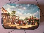Kleurrijke vintage blikken doos, Ophalen of Verzenden