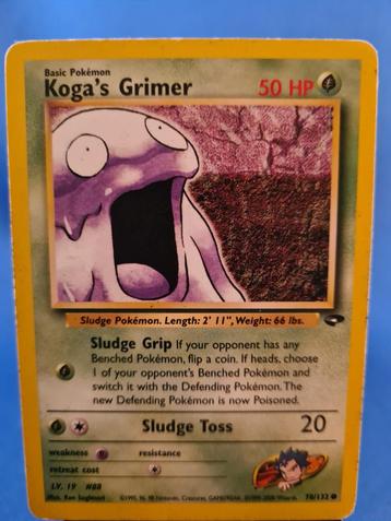 Koga's Grimer 78/132 - Gym Challenge beschikbaar voor biedingen