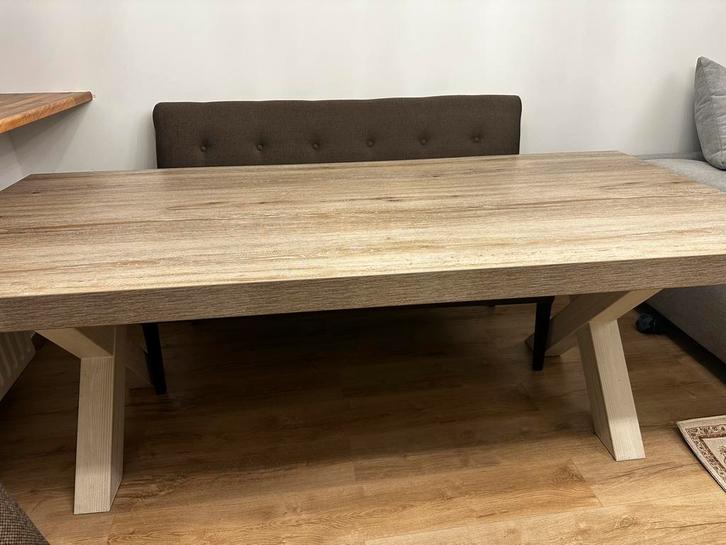 Mooie houten eettafel, Huis en Inrichting, Tafels | Eettafels, Zo goed als nieuw, Ophalen