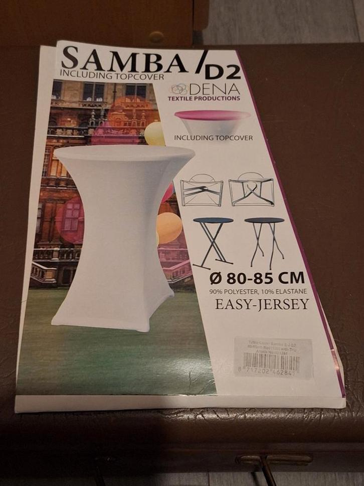 RODE receptietafel rokken, Huis en Inrichting, Tafels | Statafels, Zo goed als nieuw, Ophalen of Verzenden