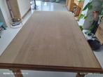 Table bois avec allonge, 200 cm of meer, 50 tot 100 cm, Gebruikt, Rechthoekig