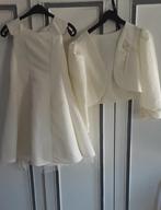 Ensemble de  cérémonie  robe et  veste  crème taille 12 ans, Ophalen of Verzenden, Zo goed als nieuw, Meisje, Setje
