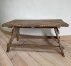 Massieve houten wabi sabi salontafel, 50 à 100 cm, Rectangulaire, Moins de 50 cm, Enlèvement
