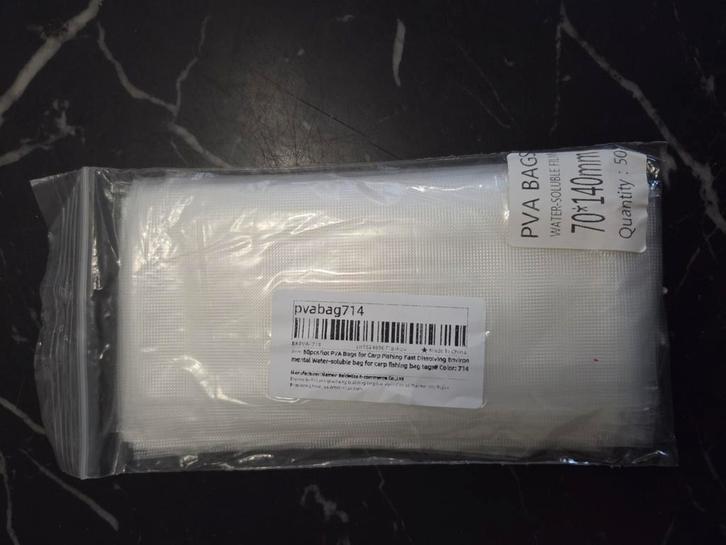 Sacs solubles - PVA BAG 7cm sur 14cm, Sports nautiques & Bateaux, Pêche à la ligne | Carpes, Neuf, Canne à lancer, Enlèvement ou Envoi