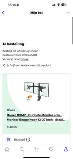 Monitor beugel Douxe, Computers en Software, Gebruikt, Douxe, In hoogte verstelbaar, Ophalen