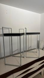 4 barkrukken Obumex staal met zwart houten zitting, Enlèvement, Utilisé