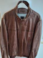 Mooie bruine lederen jas, Kleding | Heren, Jassen | Winter, Ophalen, Maat 48/50 (M), Bruin