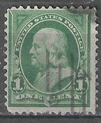 USA 1898/1899 - Yvert 123 - Benjamin Franklin - 1 c. (ST), Postzegels en Munten, Verzenden, Gestempeld
