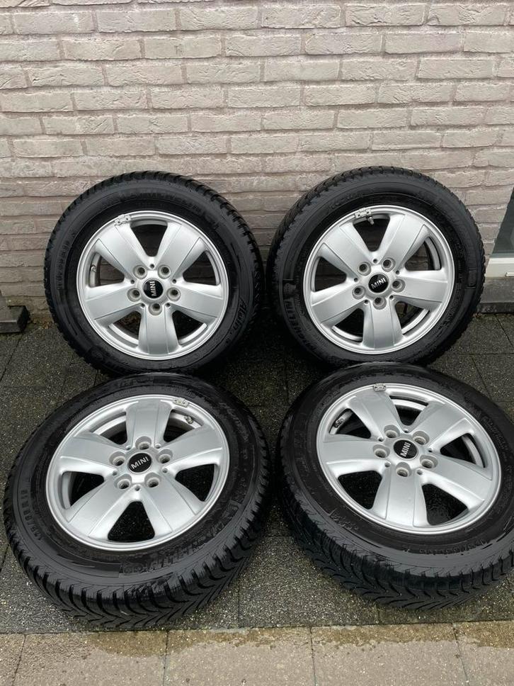 Velgen Mini winterbanden Michelin, Auto-onderdelen, Banden en Velgen, Banden en Velgen, Winterbanden, 15 inch, 175 mm, Personenwagen